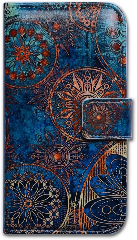 Bcov Funda para Samsung Galaxy A02s, funda para Samsung A02s, diseño de mandala circular de colores magníficos para teléfono con ranura para