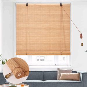 Persianas enrollables de bambú de bambú para exteriores e interiores, persianas romanas de bambú, protección de privacidad, persianas de ventana con Persianas enrollables de bambú de bambú para exteriores e interiores, persianas romanas de bambú, protección de privacidad, persianas de ventana con