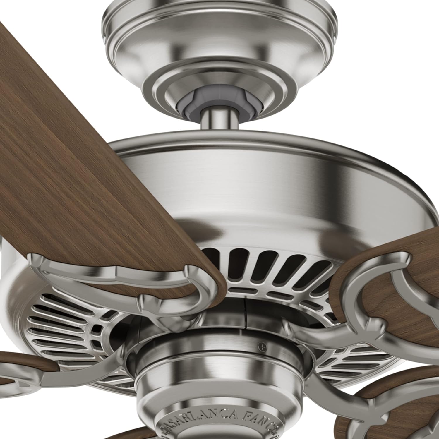 Casablanca Panama – Ventilador de techo para interiores con control de pared, níquel cepillado, tamaño grande