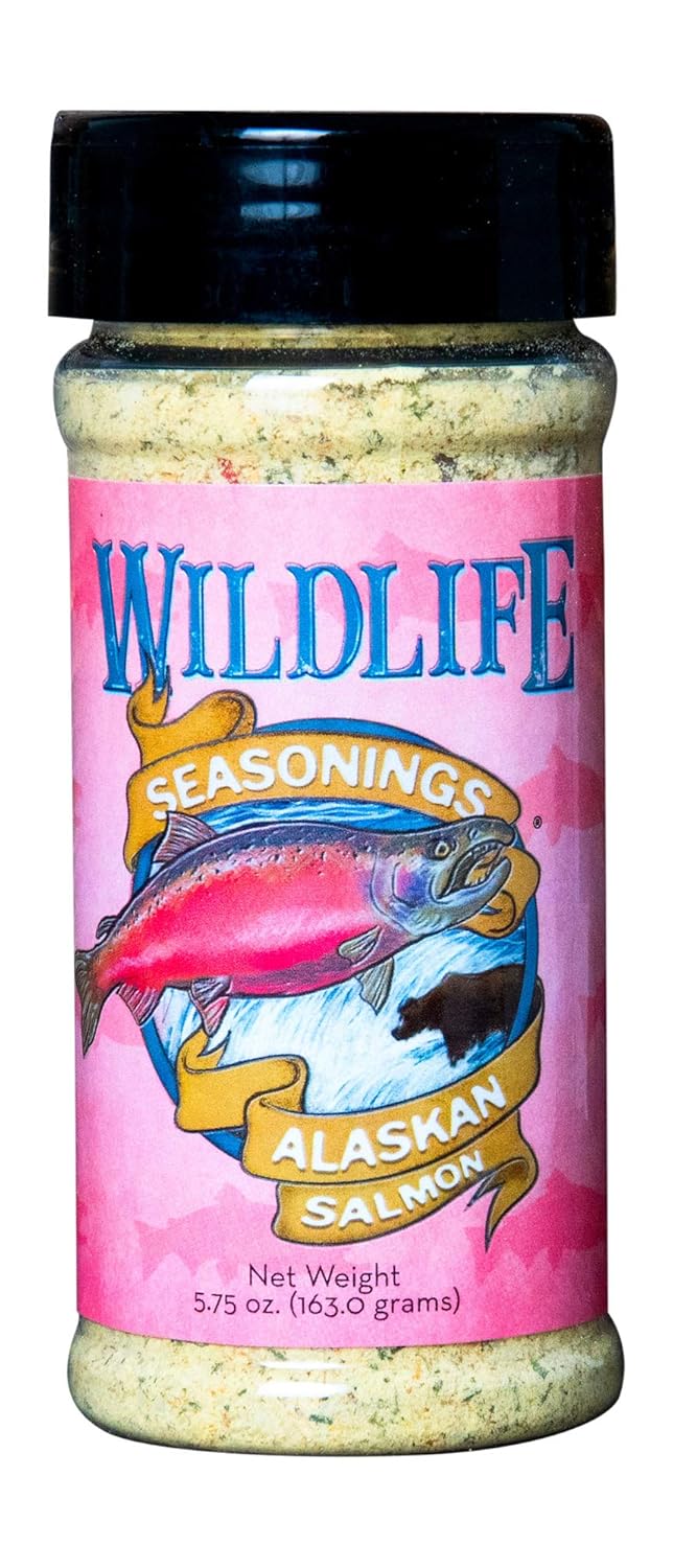Wildlife Seasonings Condimento de salmón de Alaska, 5.75 oz.
