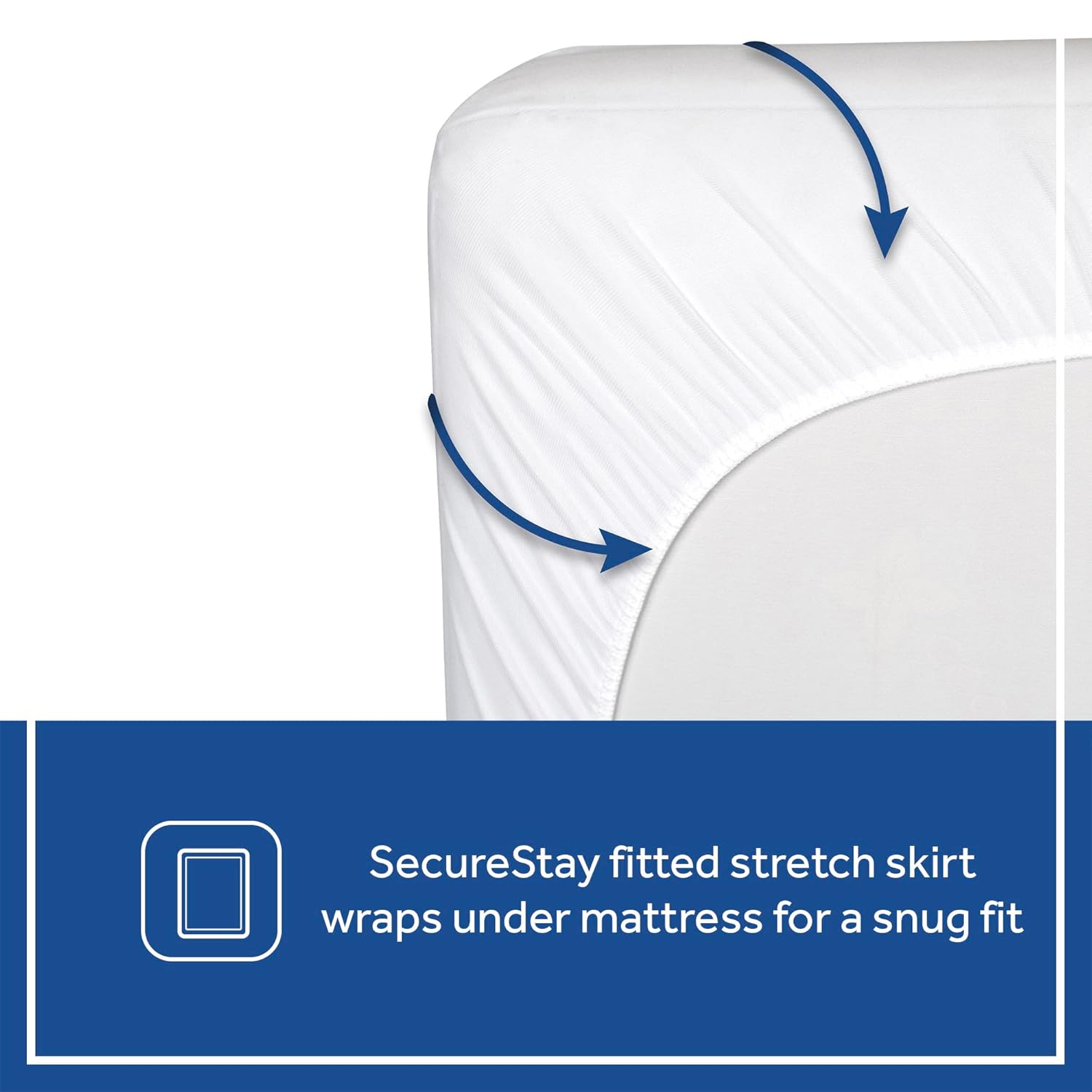 Paquete de colchón SEALY EverLite transpirable para cuna, SEALY SecureStay, paquete de 2 unidades, impermeable, ajustable, para cama infantil y cuna