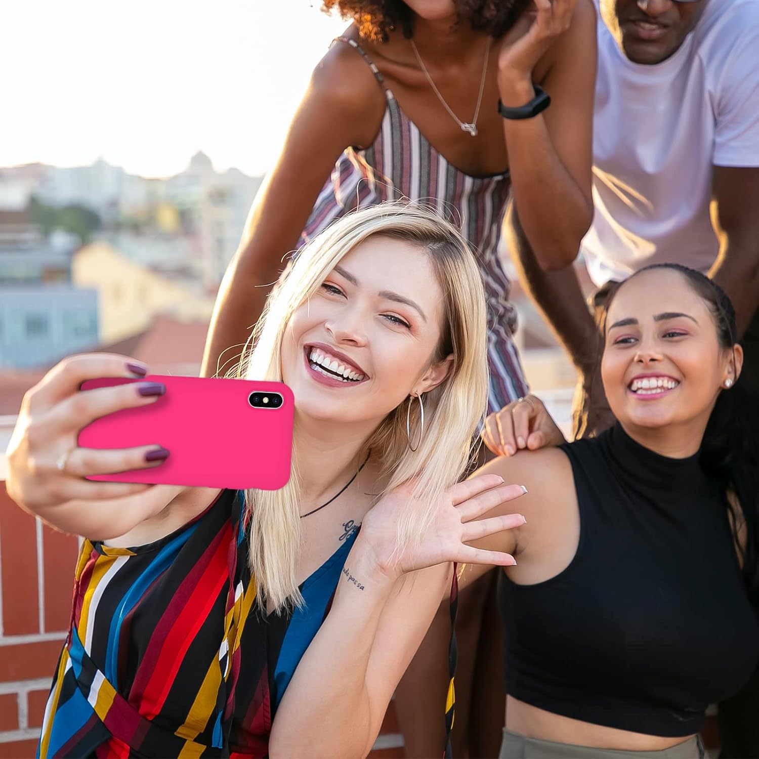 Funda para iPhone X, funda para iPhone Xs, silicona líquida de gel suave, funda delgada para teléfono, forro de microfibra duradero antiarañazos,