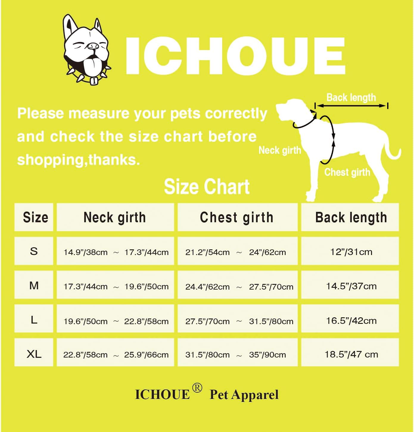 iChoue Chubasquero para perro, impermeable, ajustable, con correas reflectantes, ligera, para bulldog francés grande (amarillo, L)