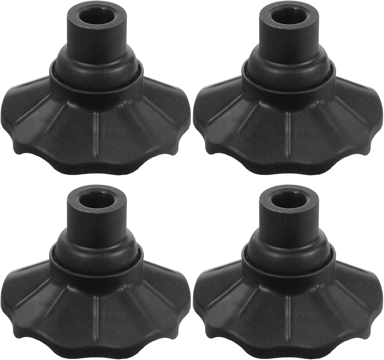 Housoutil Paquete de 4 protectores de suelo para muebles, patas estabilizadoras de aleación de aluminio, patas de silla plegables para patas