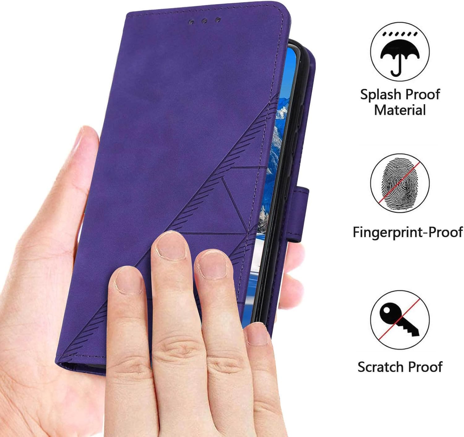 Funda compatible con Pixel 7 Pro, función atril, correa de muñeca, ranuras para tarjetero, funda protectora interior de TPU para Google Pixel 7 Pro,