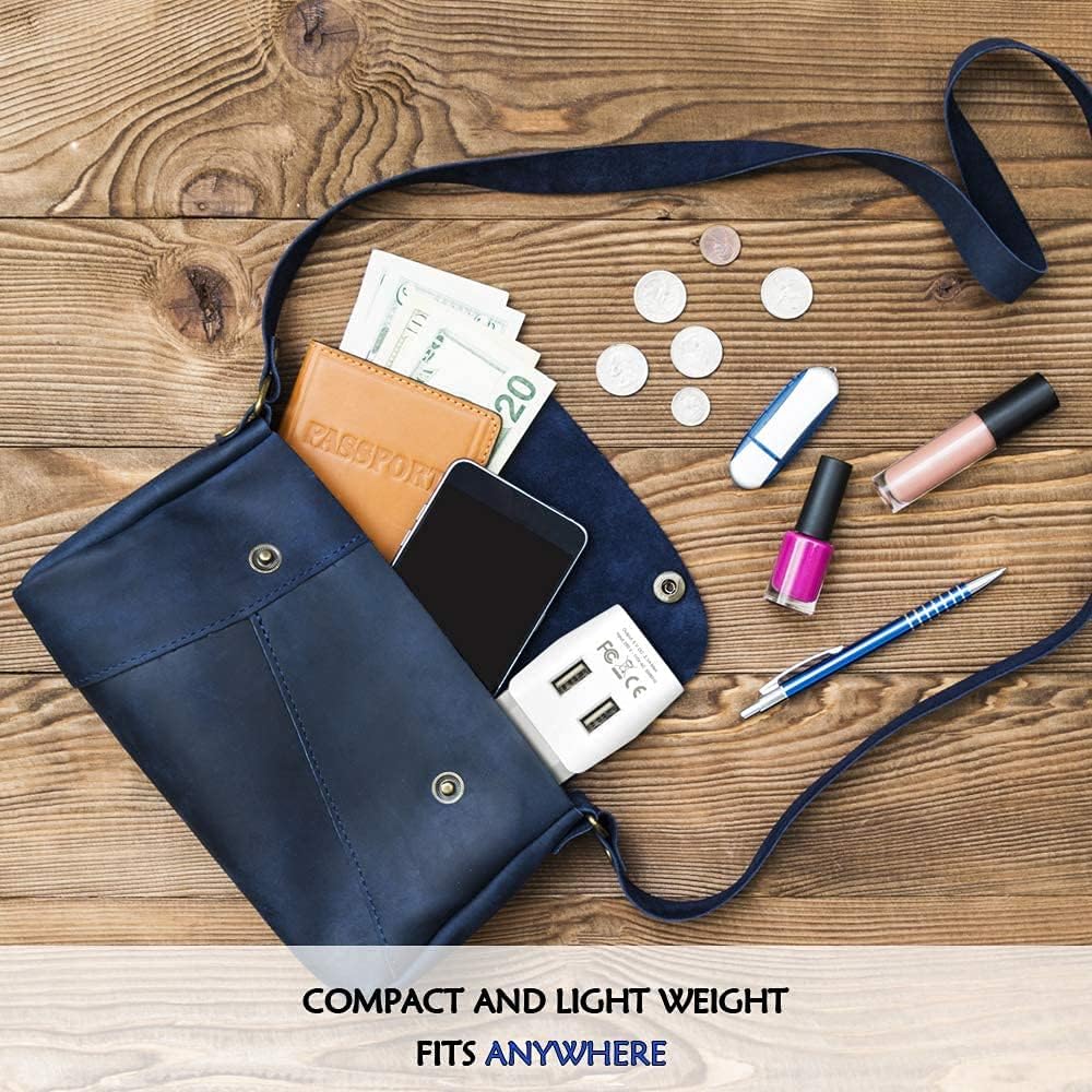 Ceptics Australia, Nueva Zelanda y China, adaptador de viaje con doble entrada USB, ultra compacto, de Estados Unidos a tipo I, perfecto para