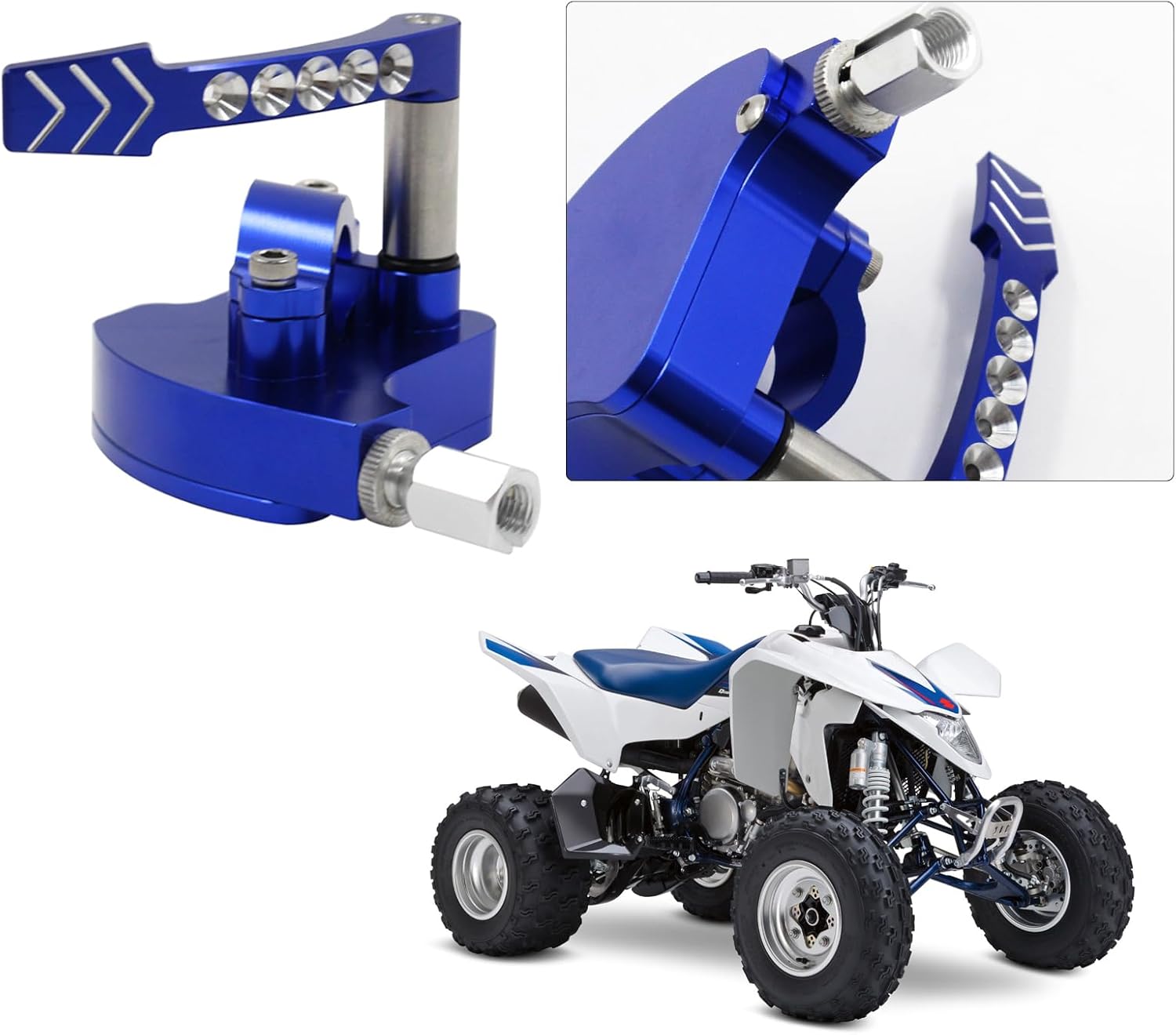 78 – Conjunto universal de pulgar del acelerador billet compatible con Yamaha Banshee Raptor 350 660 700 HD TRX 400EX 250450R Suzuki LTR450 250 500