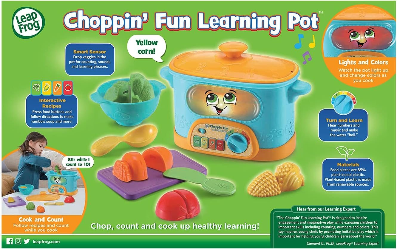 LeapFrog Choppin Fun - Maceta de aprendizaje multicolor - Imagen 10