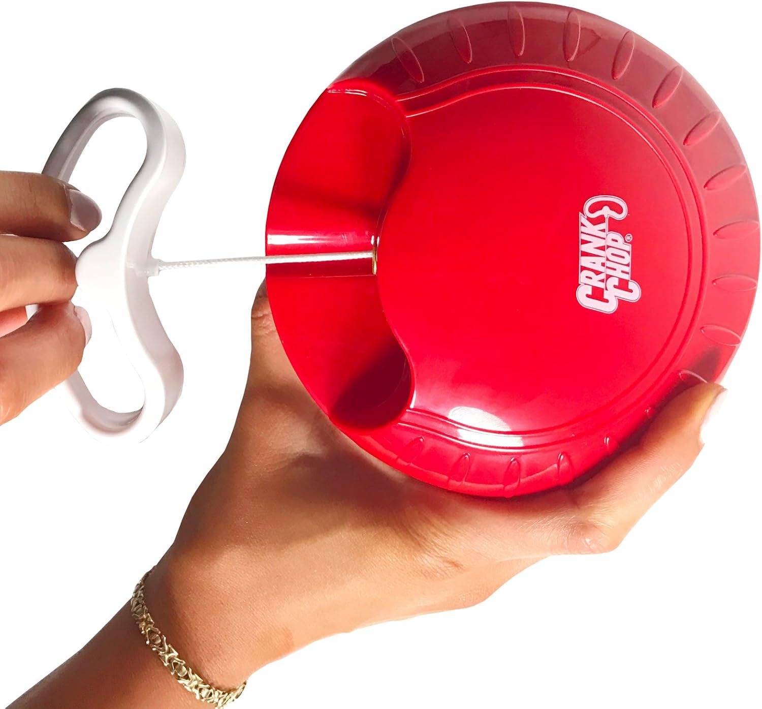 Manivela Chop picadora de alimentos Bulbhead, Mini picadora de alimentos manual para picar, Prep, & dados alimentos