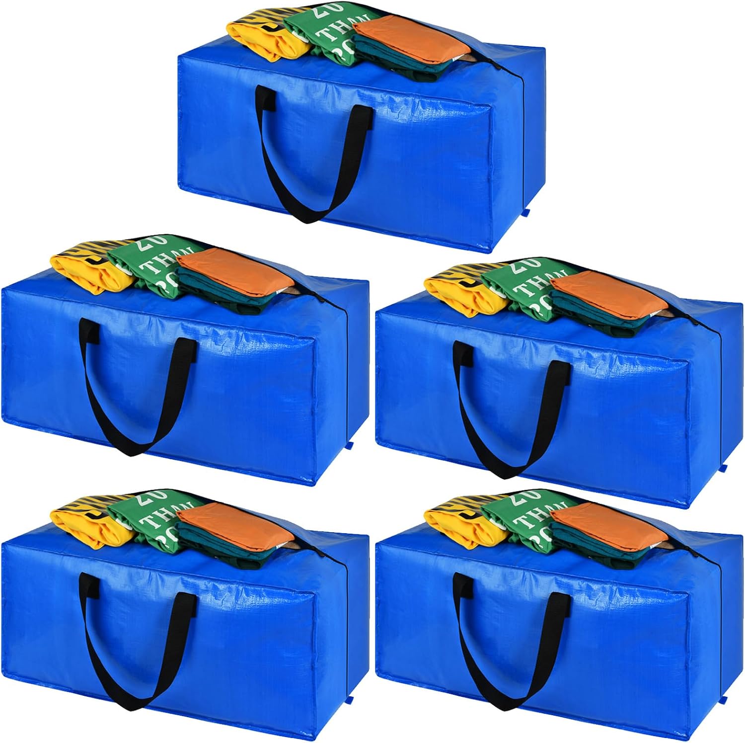 Bolsas de mudanza, cajas de mudanza grandes y resistentes para ahorrar espacio, suministros de mudanza, bolsas para almacenamiento con asas de