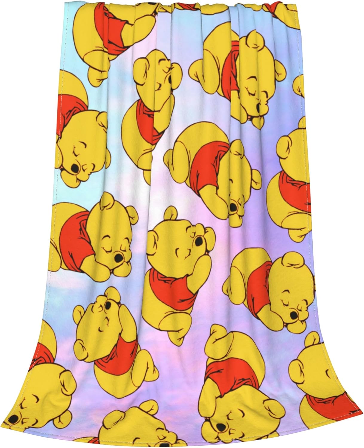 Manta de franela de dibujos animados, súper suave, acogedora y cálida ropa de cama de felpa para sofá, sala de estar, dormitorio, 01 50 x 40 pulgadas