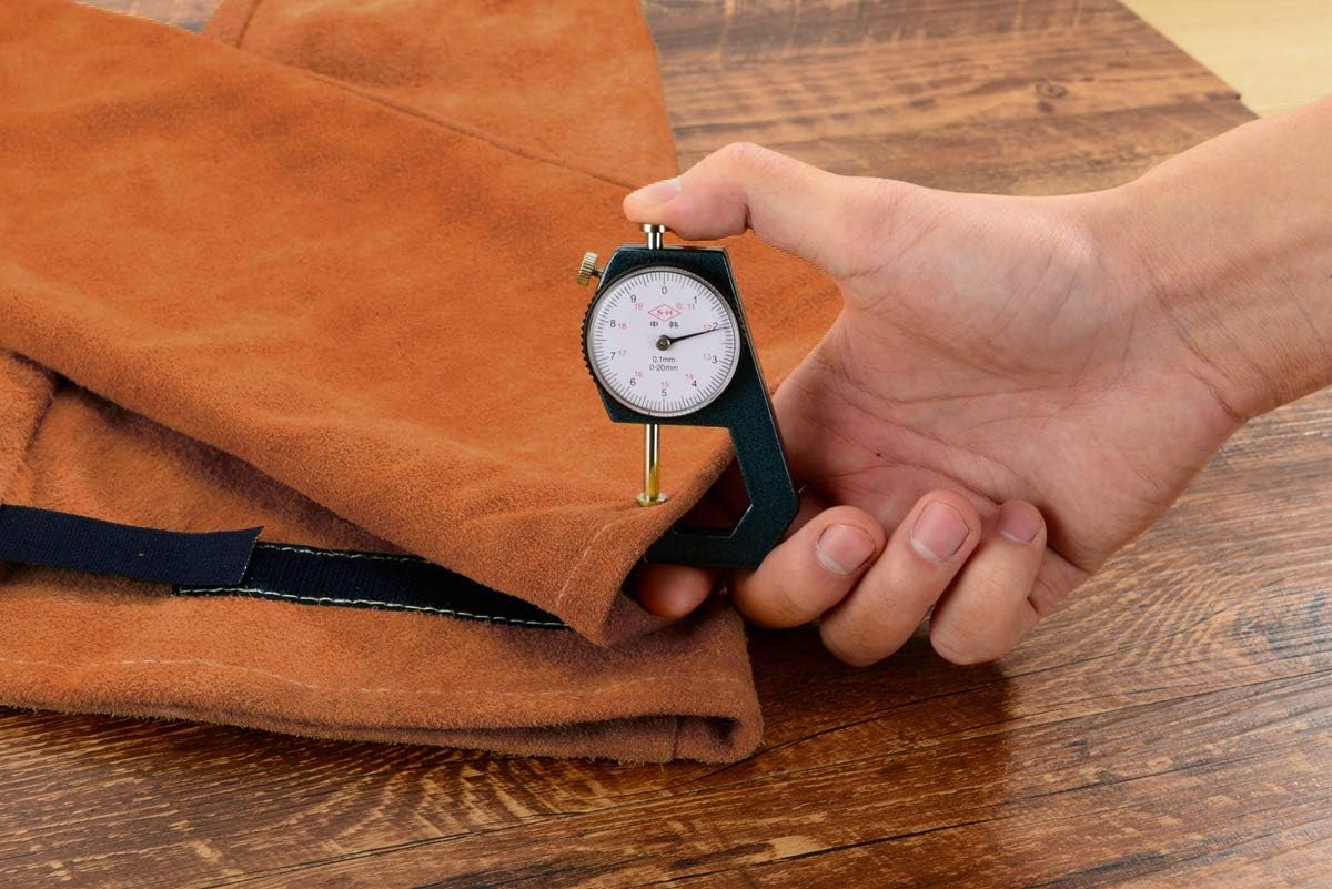 Mangas de trabajo de soldadura de cuero para hombres y mujeres, protección de brazo resistente al calor y al fuego, con costuras de Kevlar y forro