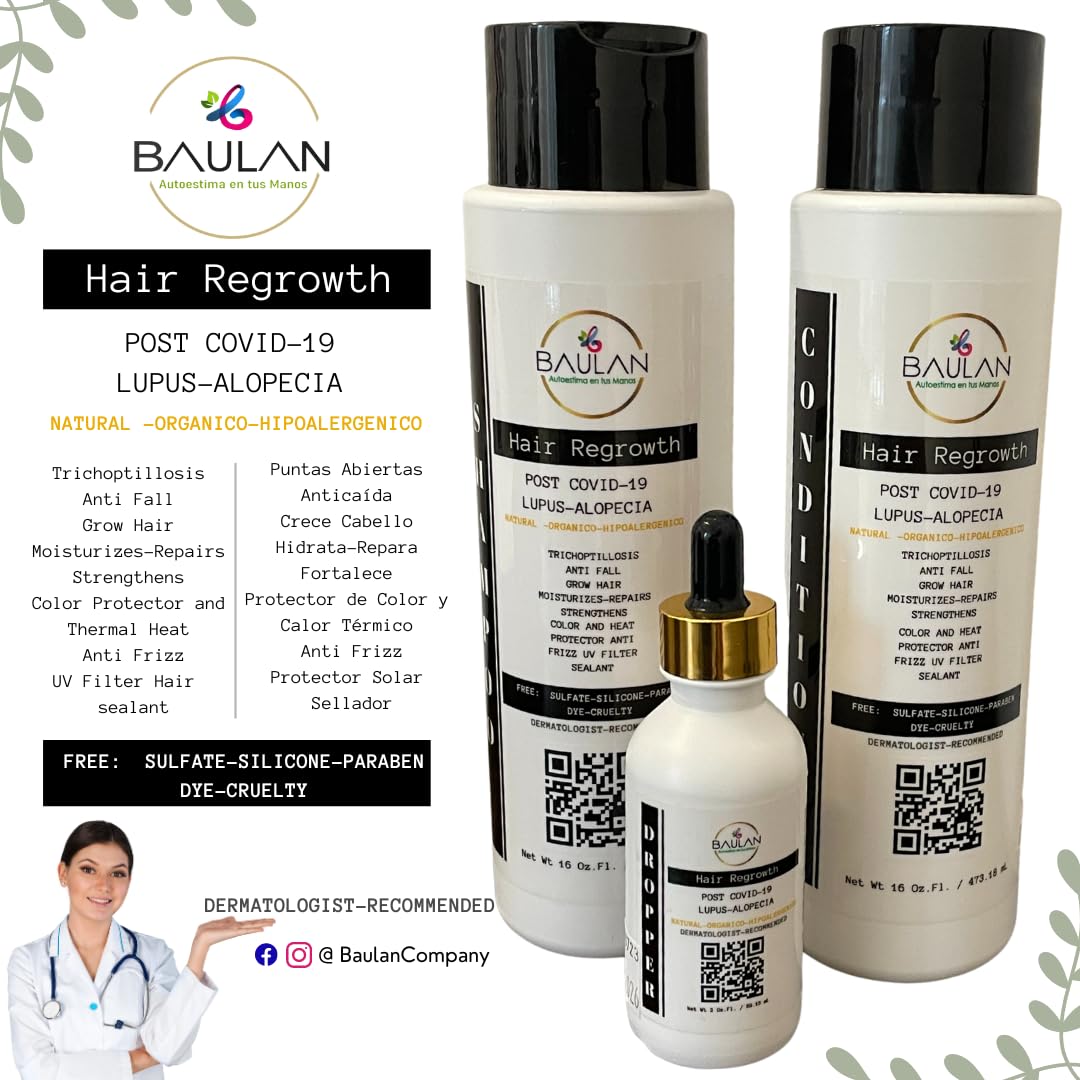 BAULAN-CONTROL DE LA PÉRDIDA DE CABELLO TRATAMIENTO DE ACONDICIONAMIENTO POST COVID 19-LUPUS-ALOPECIA