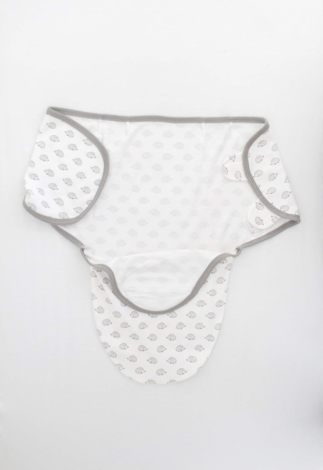 SwaddleDesigns Manta para envolver con envoltura ajustable, juego de 3, pequeño erizo, color negro