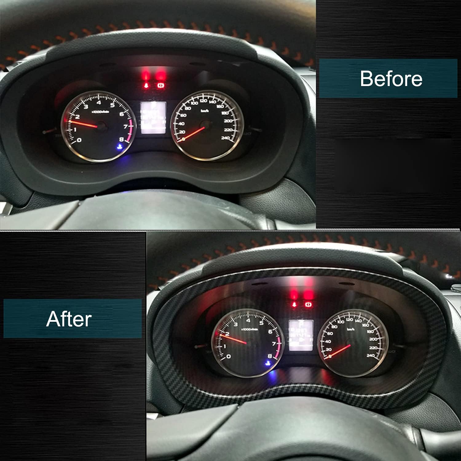 HIGH FLYING Para Subaru WRX STI 2015-2021, Forester 2014-2018, XV Crosstrek 2013-2017 Accesorios para el interior del automóvil, consolas centrales,