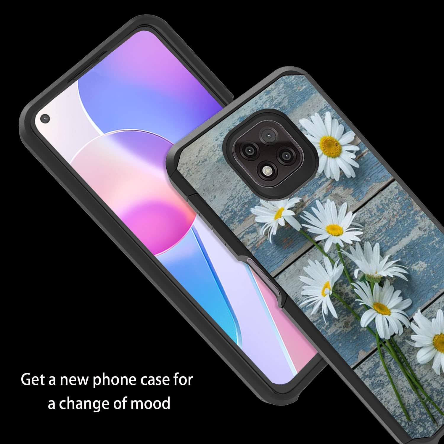 Funda para Moto G Power 2021, funda Motorola G Power 2021, funda antiarañazos a prueba de golpes. Funda híbrida de doble capa para Motorola Moto G