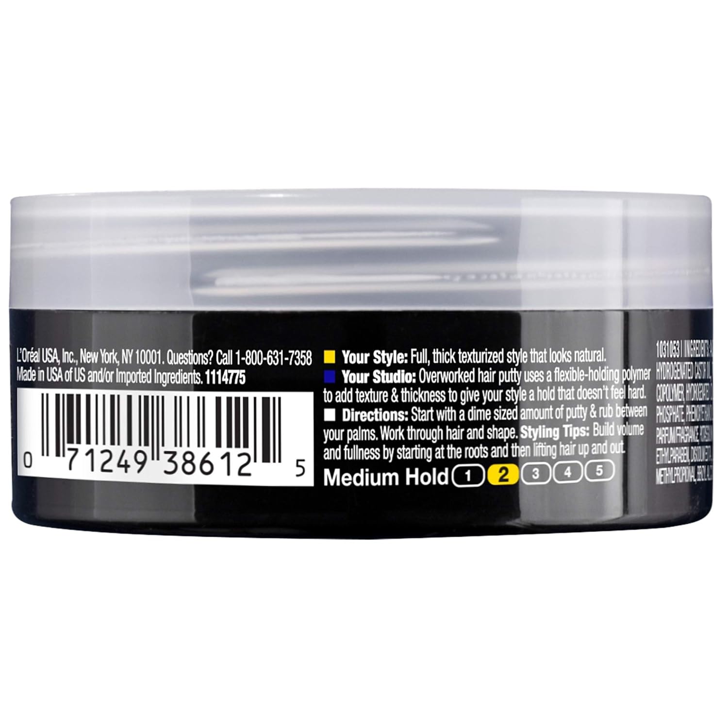 Loreal Studio Putty Overworked 1.7 oz (1.7 fl oz) (paquete de 6)