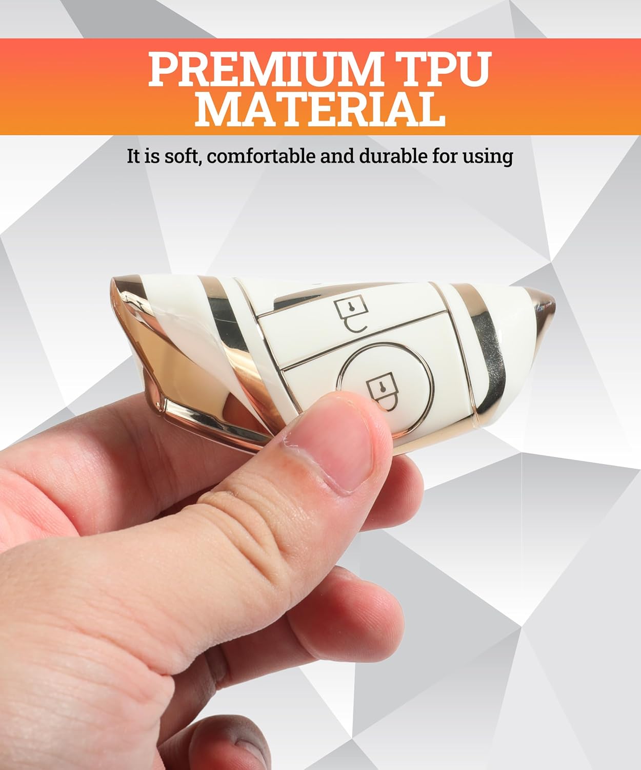 Funda para llavero, carcasa de TPU suave, accesorios de automóvil con llavero, funda para llave de automóvil, protección para llave de automóvil,