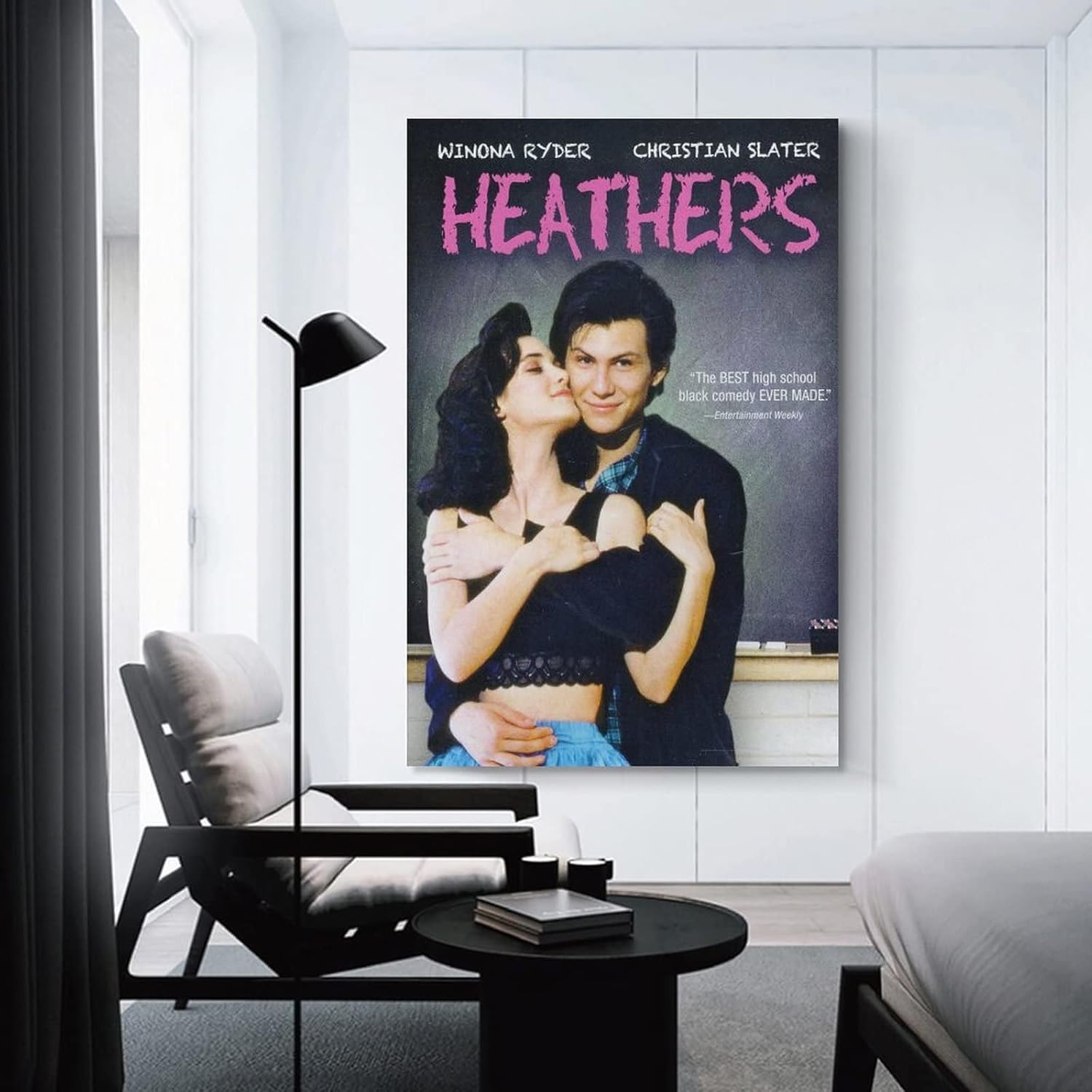 TONGYANG Heathers – Póster de película para dormitorio, decoración de pared estética, lienzo, regalo de 12 x 18 pulgadas (11.8 x 17.7 in)