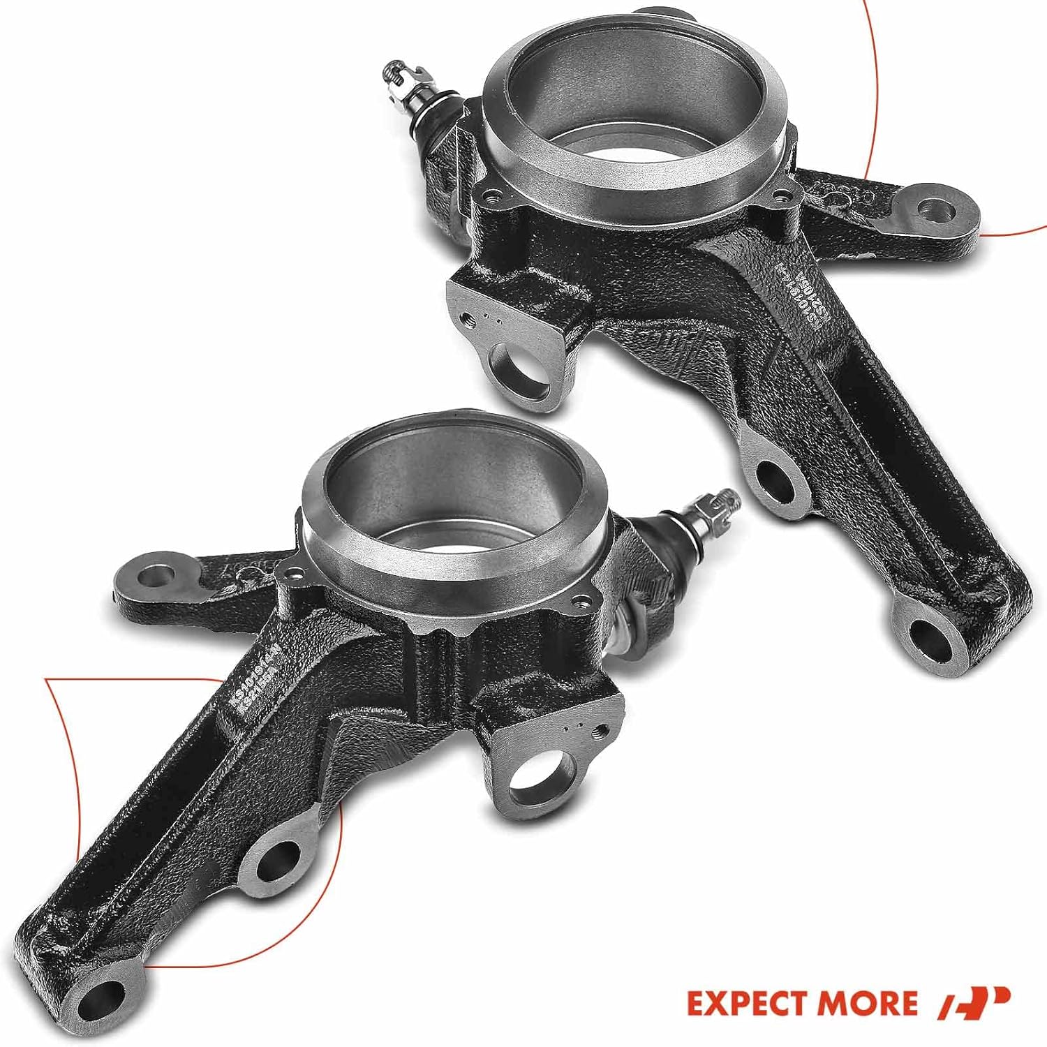 A-Premium 2 nudillos de dirección de suspensión delantera compatibles con Honda Civic 2001-2002 L4 1.7L, repuesto # 51210-S5A-J10