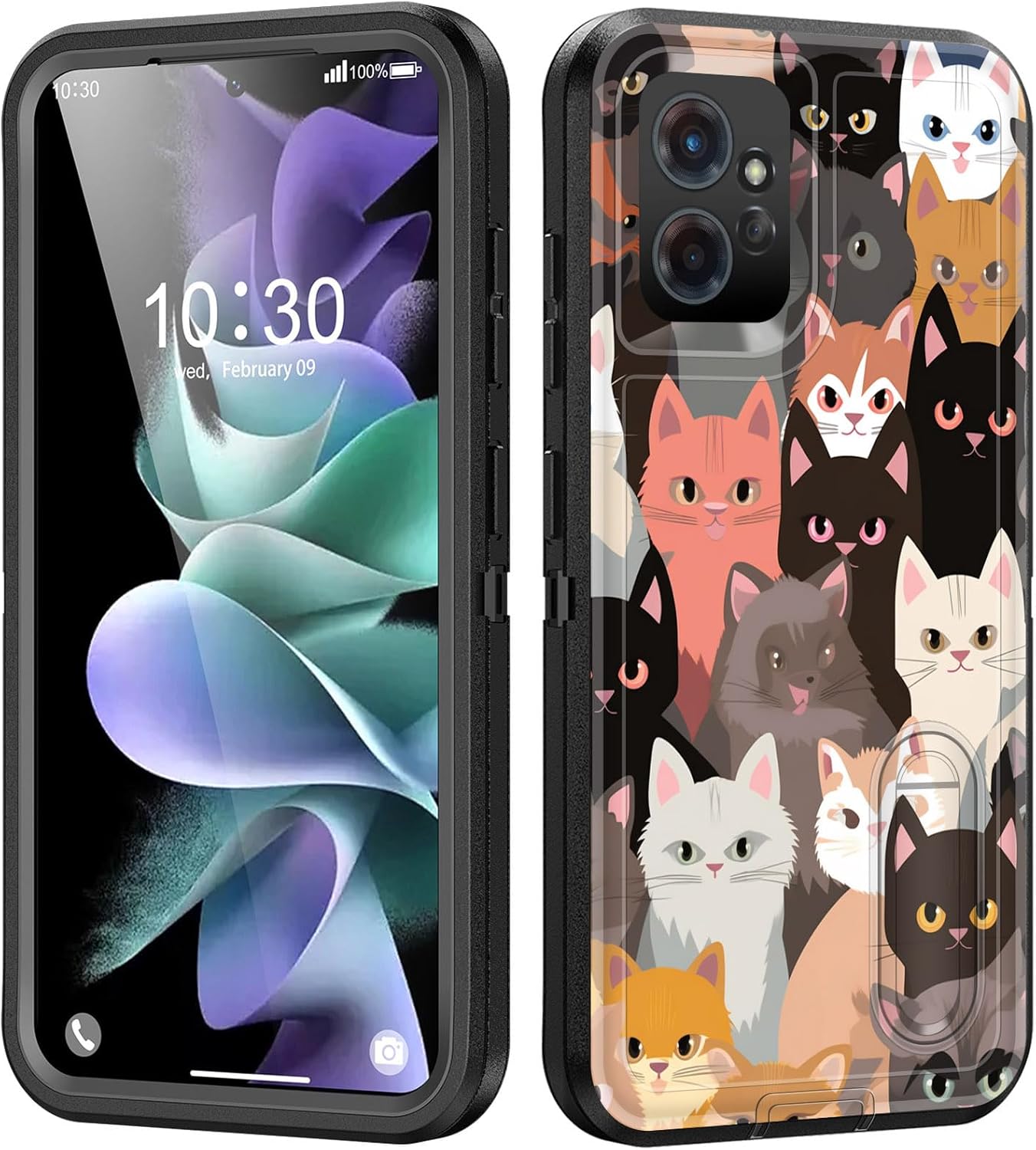 Funda para Moto G Power 5G 2023 con soporte integrado, a prueba de golpes, polvo y caídas, 3 capas, grado militar, funda protectora para Motorola