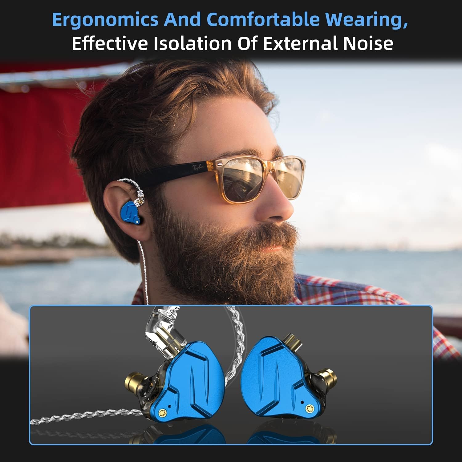 KZ ZSN PRO X – Auriculares intraurales con doble controlador, sonido nítido y ergonómicos de ajuste personalizado (SML), auriculares de graves para