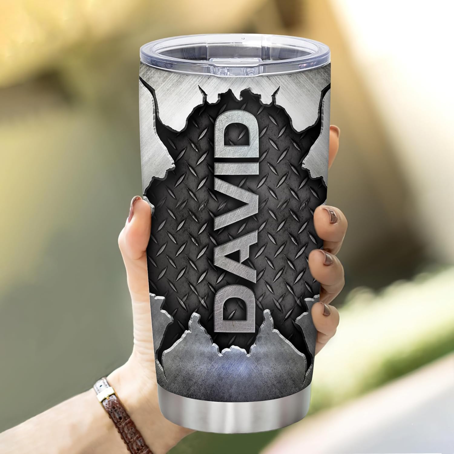 Hyturtle Regalos de mecánico personalizados para hombres  Mecánica tarifa por hora personalizada con nombre personalizado vasos de acero inoxidable