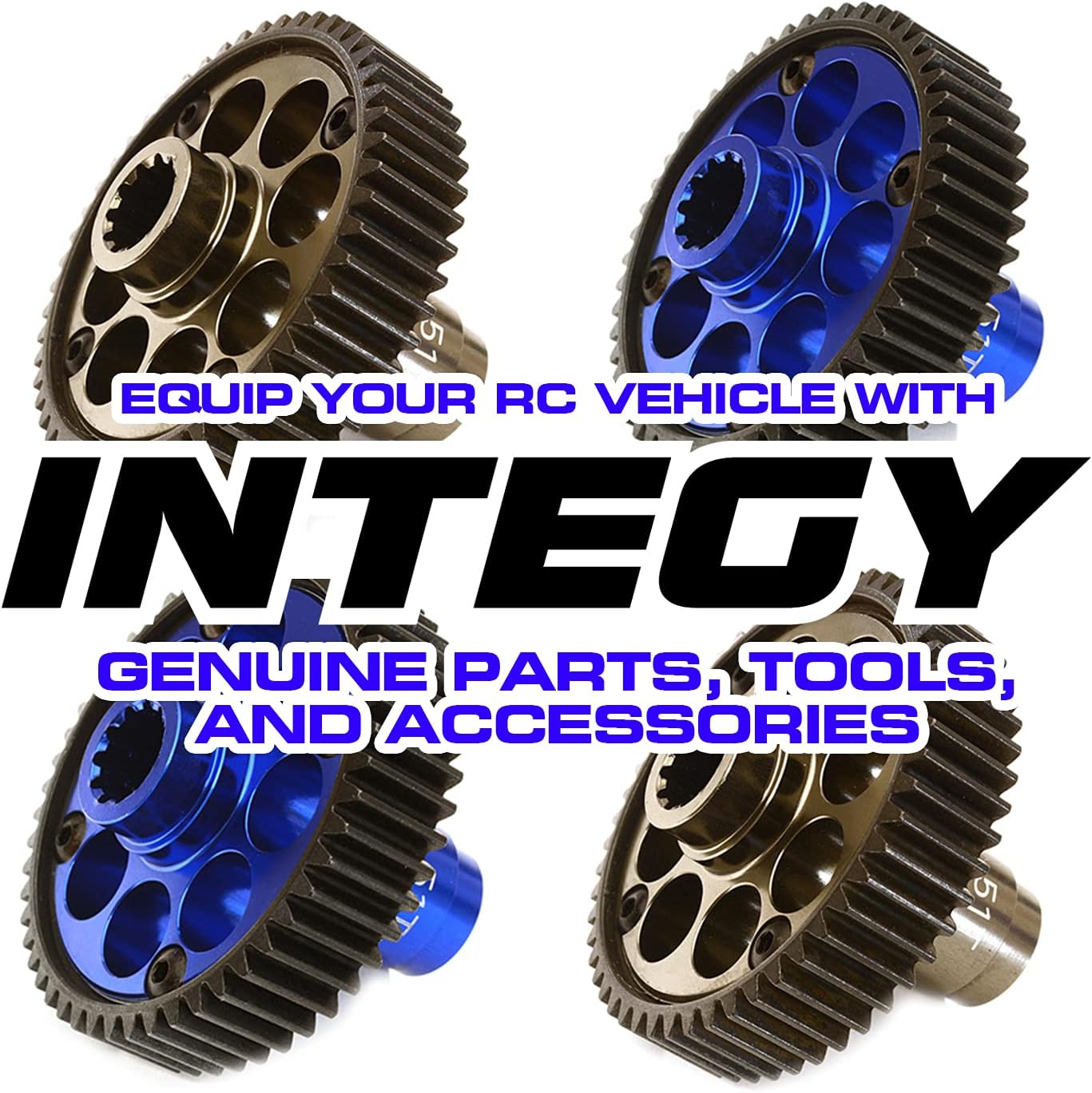 Integy Modelo RC C29489GUN mecanizado 3.465 in amortiguadores todoterreno con resorte interno para oruga escala 110