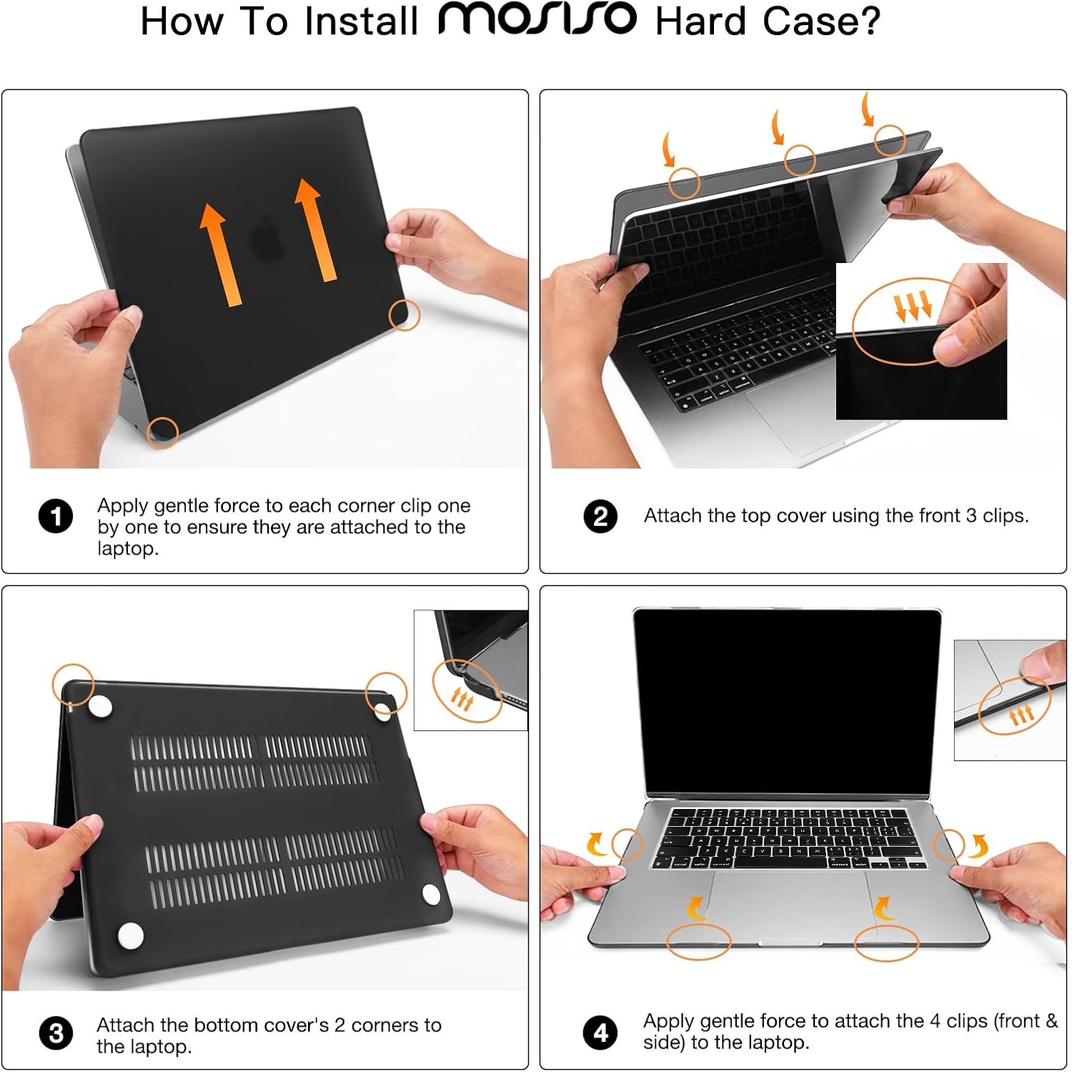 MOSISO Funda compatible con MacBook Air de 15 pulgadas 2025 2024 2023 versión M4 A3241 M3 A3114 M2 A2941 Pantalla de retina líquida Touch ID, funda