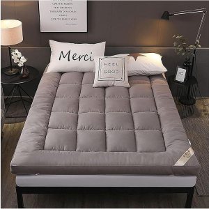 Cubrecolchón tradicional tipo futón, colchón suave y grueso de tatami, almohadilla tapizada plegable individual, doble y cómoda, colchón japonés Cubrecolchón tradicional tipo futón, colchón suave y grueso de tatami, almohadilla tapizada plegable individual, doble y cómoda, colchón japonés