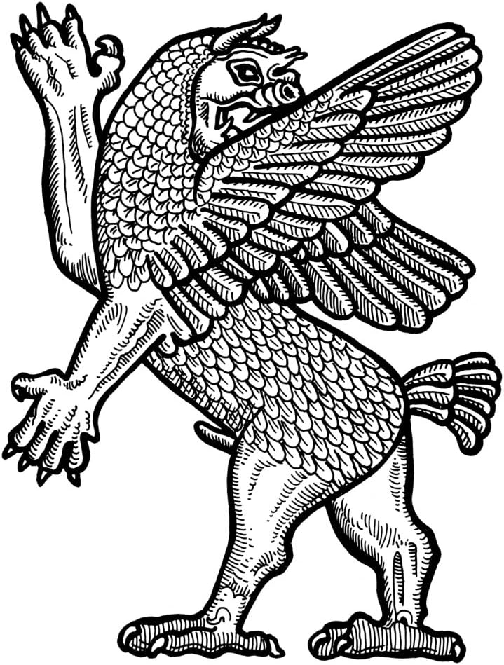 Tiamat Nthe Monstruo mitológico babilónico y deidad marina de cuyos restos sacrificados permanece el Dios Marduk diseñó el dibujo de la línea de la