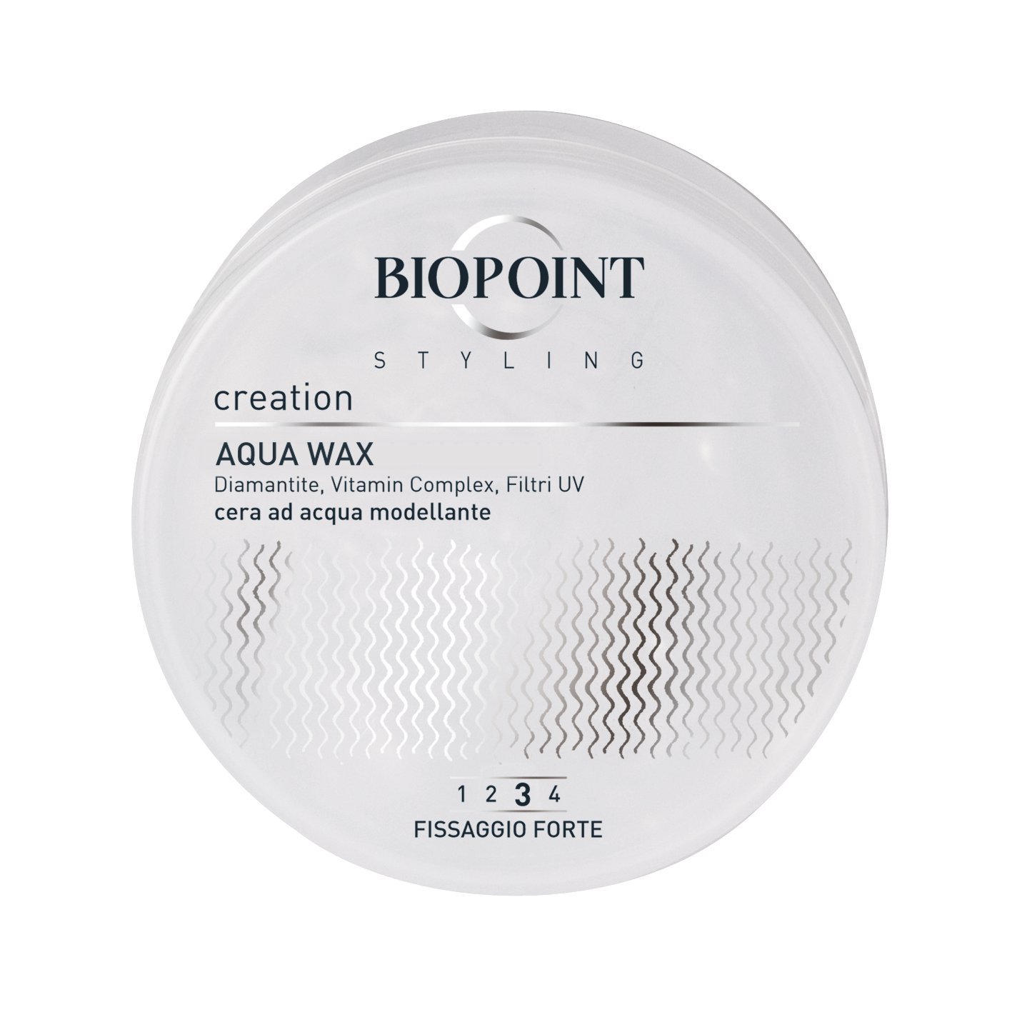 BIOPOINT Styling Aqua Wax, Cera Modellante e Lucidante Fissaggio Forte 3.4 fl oz, fijación fuerte 3.3 Fl Oz Hecho en Italia importación italiana