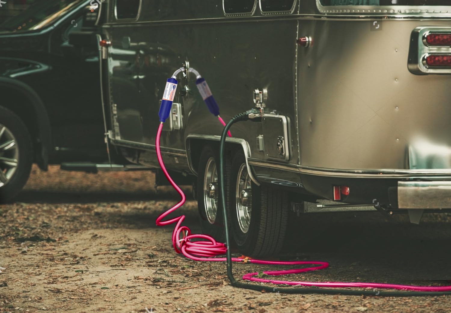 WELLUCK Filtro de agua en línea para autocaravana que reduce el cloro y el olor, 4 paquetes de accesorios de filtro de manguera de agua para camping