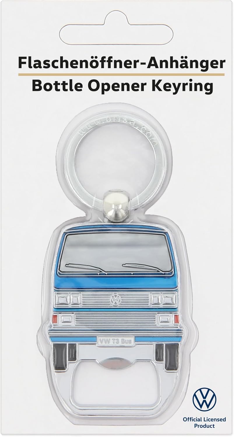 BRISA VW Collection – Llavero Volkswagen con abrebotellas en diseño de autobús T3, T4, T5