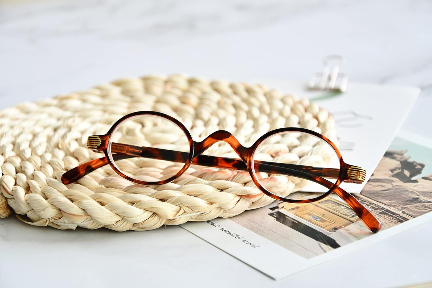 Eyekepper Readers Spring Temple – Lentes de lectura redondos ovalados, tamaño pequeño, 1