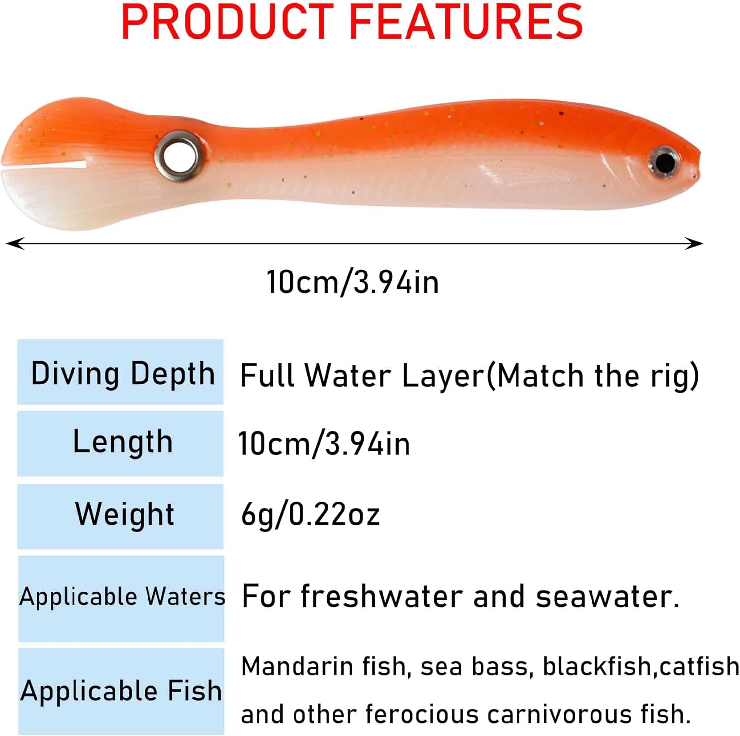 10 señuelos de pesca biónicos suaves, 3.94 pulgadas, para natación, lubina, mezcla de colores, simulación, locha, cebo suave, hundimiento lento,