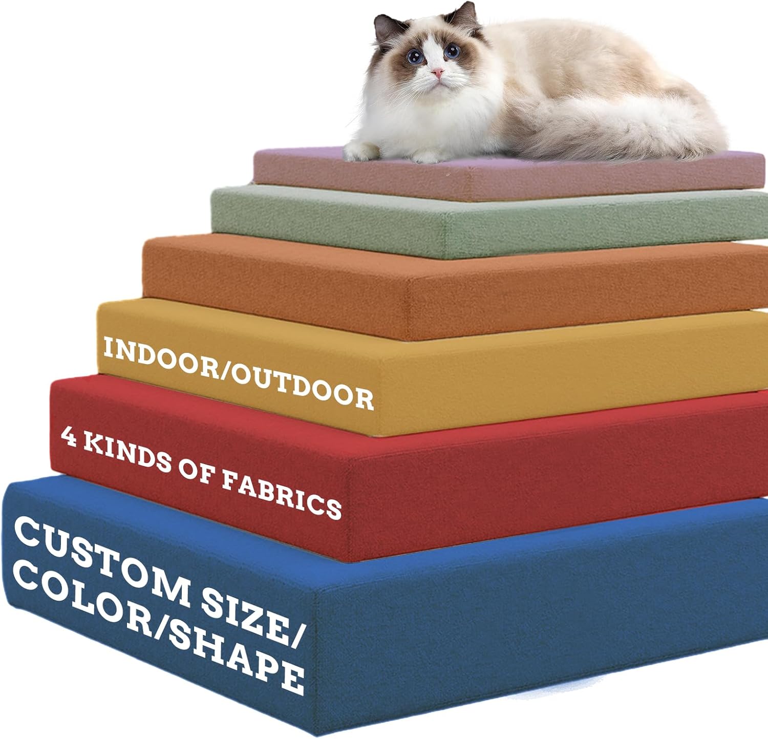 Cojín de banco de tamaño personalizado, cojines impermeables para muebles de patio, cojines personalizados para interiores y exteriores, para