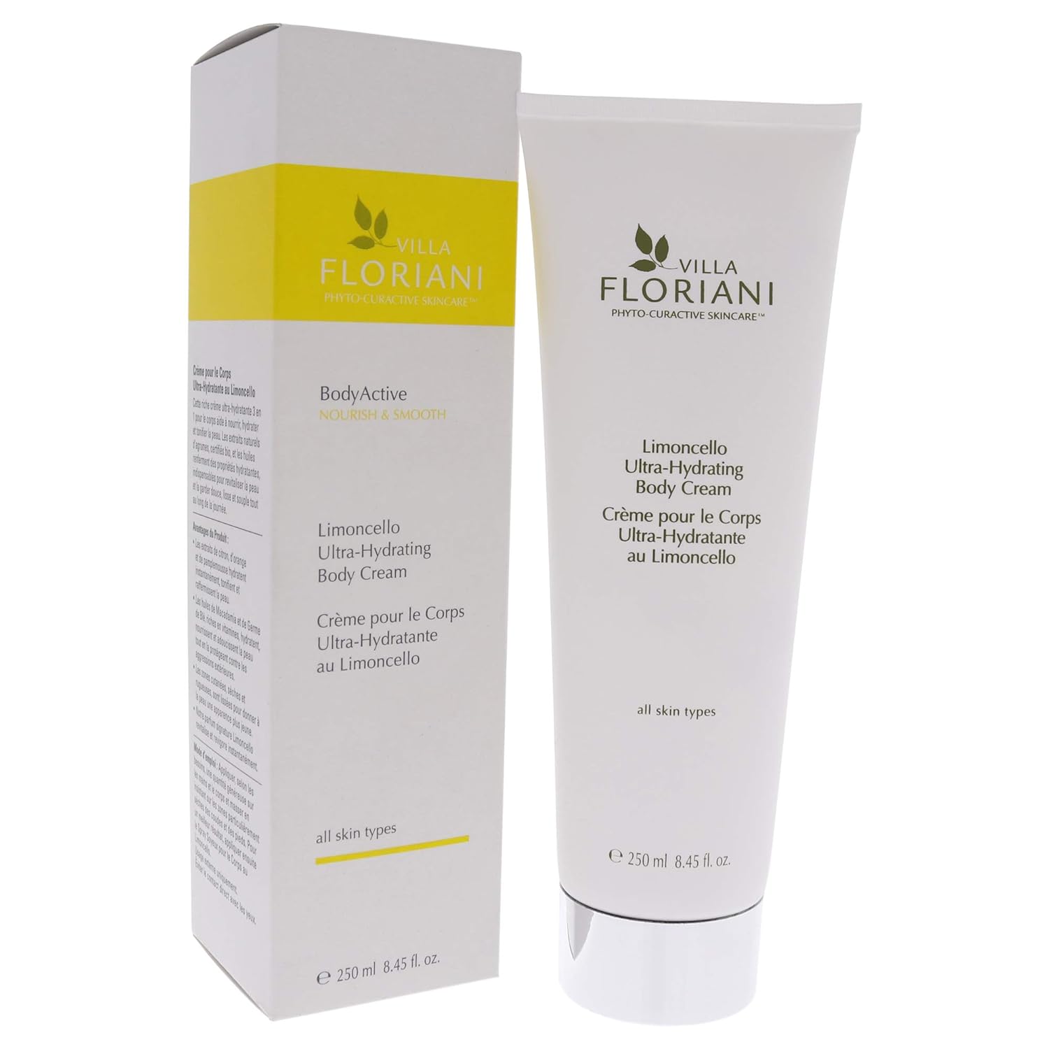 Villa Floriani Crema Corporal Ultra Hidratante – Limoncello Mujeres Crema Corporal 8.45 oz, Blanco, (I0106602)
