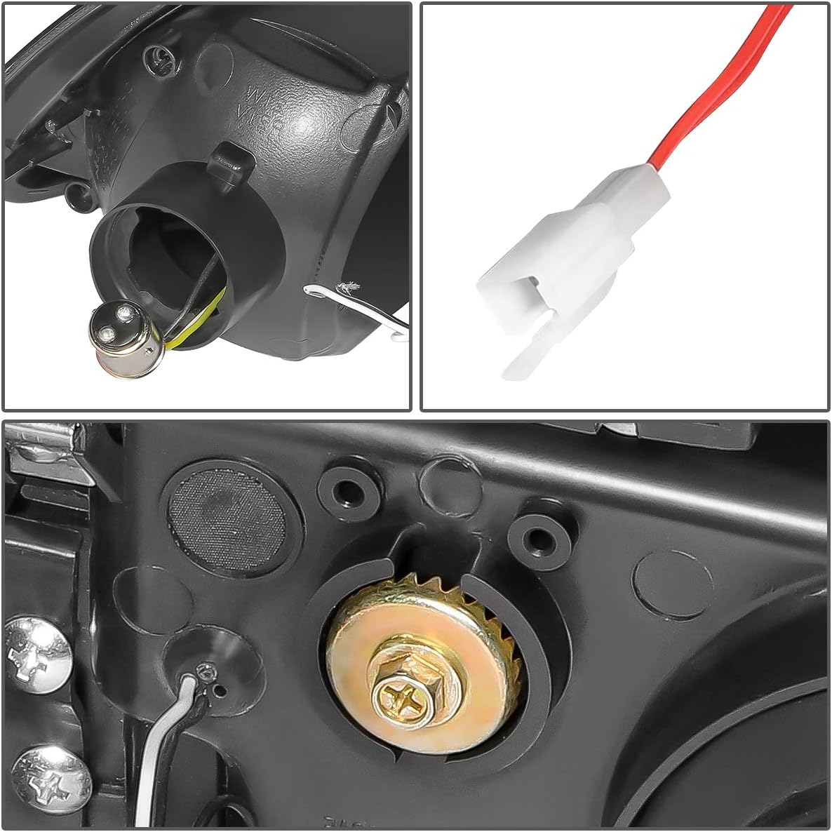 DNA MOTORING HL-LB-HC922D-BK-CL1 LED DRL+Luces de esquina para faros direccionales, color negro