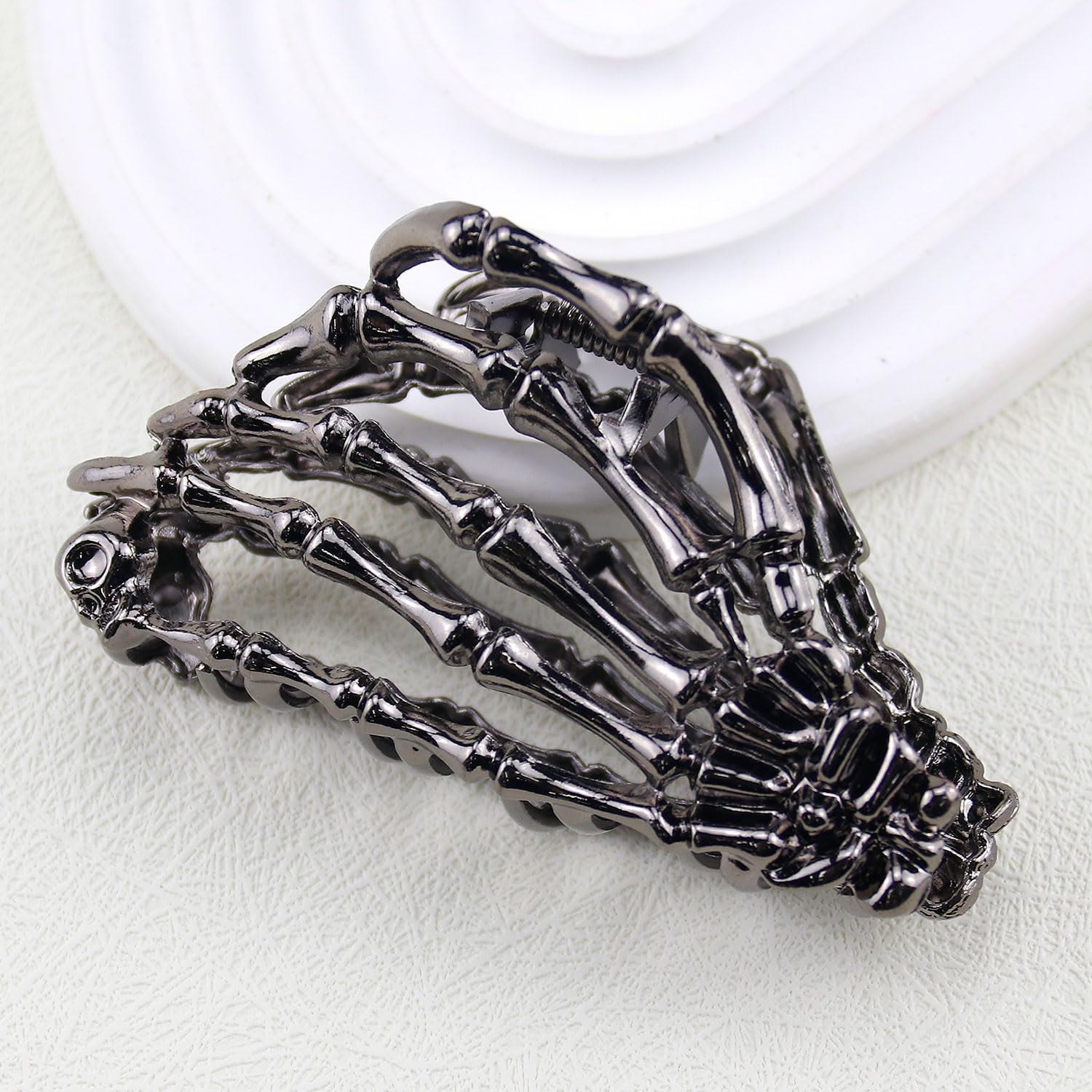 Pinzas de metal para el cabello de esqueleto negro, accesorios para el cabello fino y grueso, pinzas de sujeción fuerte, pinzas antideslizantes para