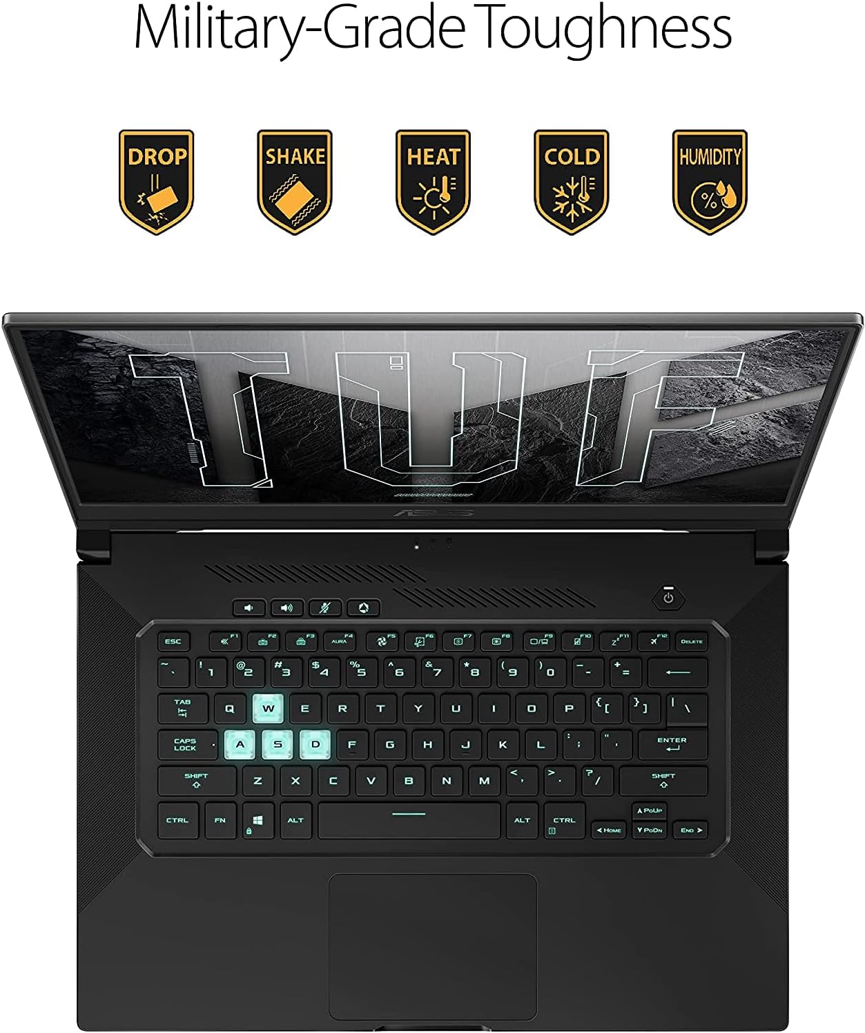 ASUS TUF Dash Gaming Laptop 2022, 15.6 pulgadas FHD IPS 144Hz, Intel i7-11370H de 4 núcleos, NVIDIA GeForce RTX 3050 Ti 4GB GDDR6, 16GB DDR4, 512GB