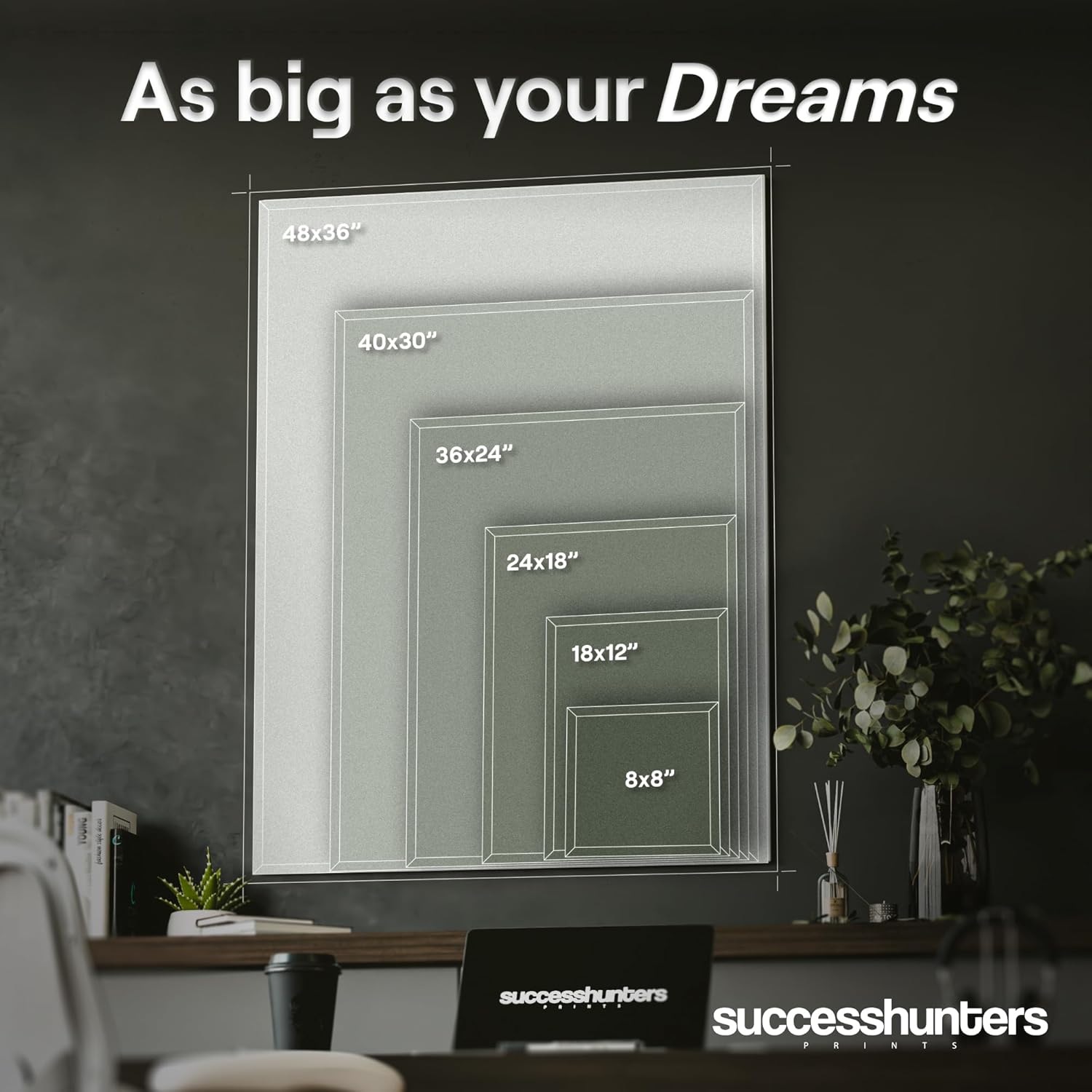 Arte de pared motivacional para la oficina, lienzo de arte de súper auto, decoración automotriz inspiradora para los amantes de los autos deportivos