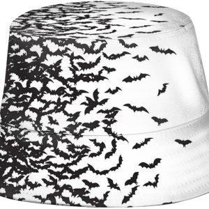 Sombrero gótico gótico de pescador, sombrero de pescador, calavera de terror, murciélagos, sombreros de pescador, sombrero de sol para pesca, Sombrero gótico gótico de pescador, sombrero de pescador, calavera de terror, murciélagos, sombreros de pescador, sombrero de sol para pesca,