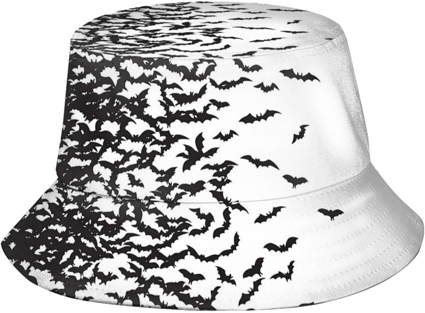 Sombrero gótico gótico de pescador, sombrero de pescador, calavera de terror, murciélagos, sombreros de pescador, sombrero de sol para pesca,