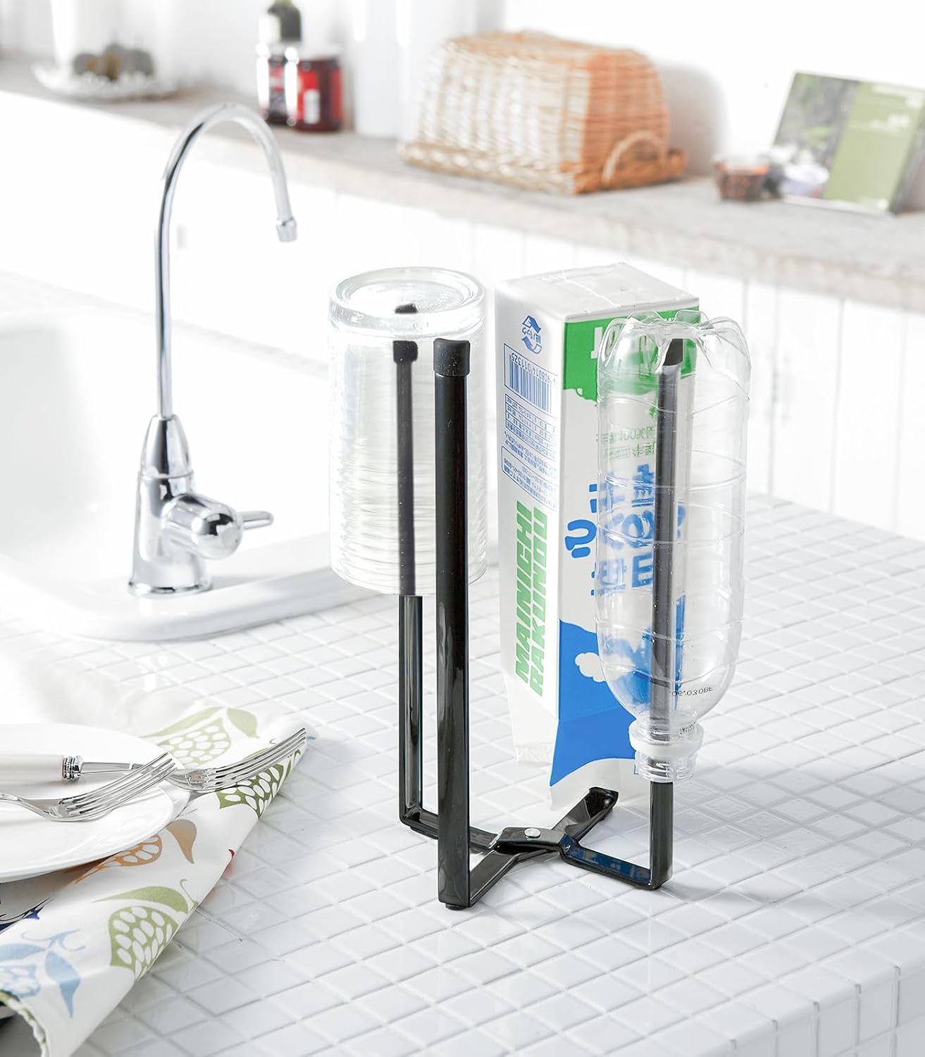 Soporte YAMAZAKI Home ecológico para bolsas de plástico
