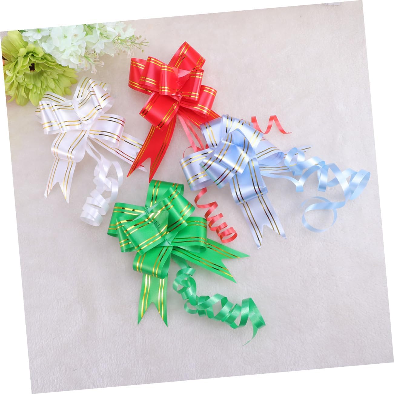 EXCEART 60 Pcs Pull Bows Gift Knot Ribbon Car Door Phnom Penh