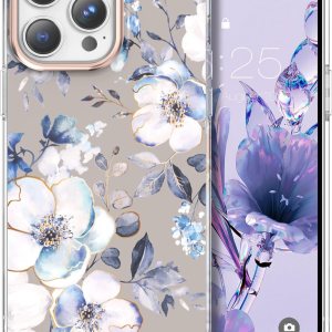 zelaxy Funda compatible con iPhone 15 Pro, TPU suave y flexible, a prueba de golpes, patrones de jardín de flores, funda protectora de cuerpo zelaxy Funda compatible con iPhone 15 Pro, TPU suave y flexible, a prueba de golpes, patrones de jardín de flores, funda protectora de cuerpo
