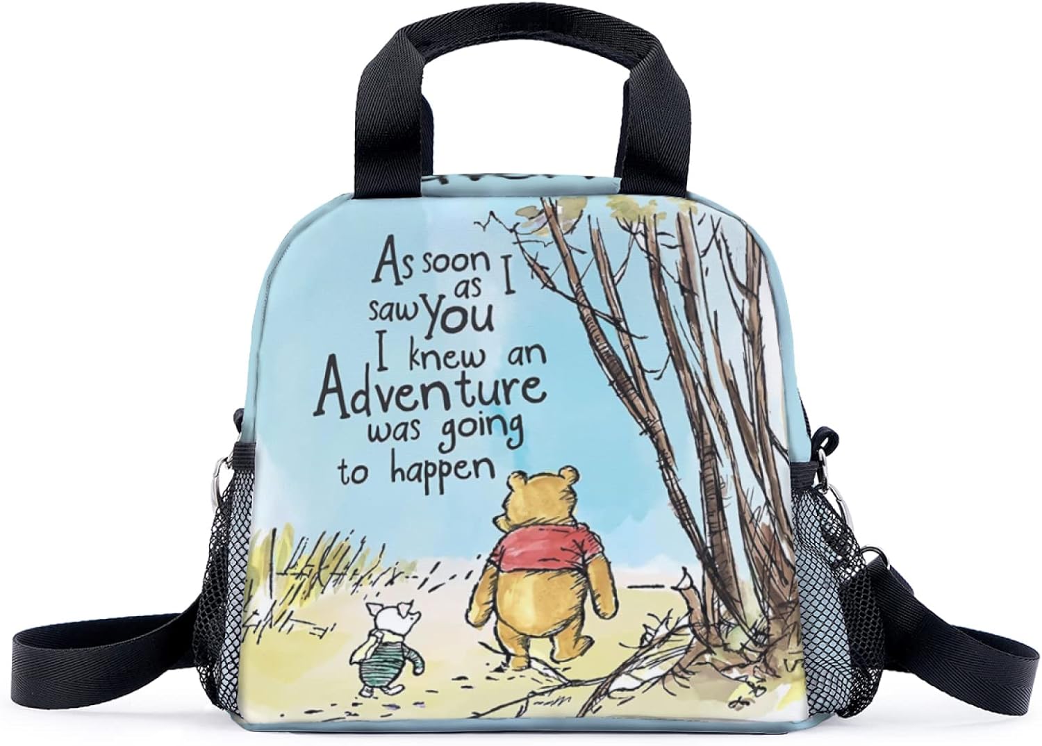Bolsa de almuerzo con diseño de caricaturas, bolsa de almuerzo escolar reutilizable, a prueba de fugas, bolsa de almuerzo aislada para niños