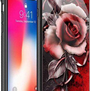 TnXee Funda compatible con iPhone 8, funda de rosa fantasía para iPhone SE 2020, funda para niñas y mujeres, diseño de patrón para iPhone 78SE2, TnXee Funda compatible con iPhone 8, funda de rosa fantasía para iPhone SE 2020, funda para niñas y mujeres, diseño de patrón para iPhone 78SE2,