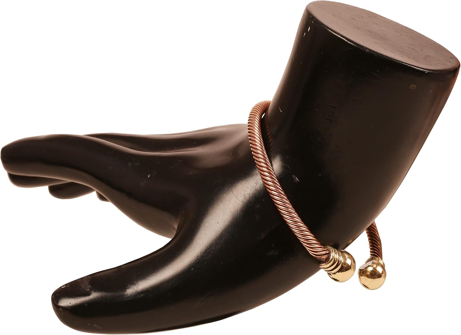 Touchstone Pulsera de cobre estilo tibetano. Forjado a mano con cobre sólido y de alto calibre para mujeres y hombres. Combo de diferentes diseños